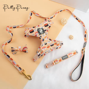 Set rompi harness anjing peliharaan mewah, setelan rompi harness anjing hewan peliharaan mewah, Neoprene halus, gaya Sushi, disesuaikan, XS S M L XL - Product Image 1