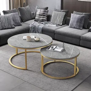 Venta al por mayor mesa de comedor de diseño del centro de-Pata de acero inoxidable dorada moderna para sala de estar, mueble para el hogar, Centro lateral de lujo, mesa de té y café