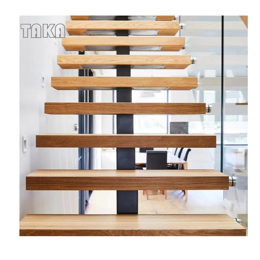 टका आधुनिक लकड़ी अस्थायी <span class=keywords><strong>सीढ़ी</strong></span> ब्रैकट सीधे लकड़ी सीढ़ियों