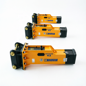 Marteau hydraulique de type boîte SB43 pour excavatrices de 6 à 9 tonnes, idéal pour la construction et l'exploitation minière, garantie 1 an - Marteau à burin inclus - Product Image 1