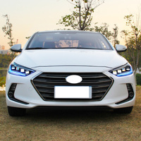 Phares avant à LED 12V avec clignotants dynamiques et feux de route DRL 6000K pour Elantra 2016-2020 – Nouveauté