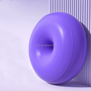 Forma de manzana 50-60Cm 1/2 Pvc Yoga Donut Pilates Ejercicio Bola Estabilidad Semi Gym Donut Half Fit Fitness Yoga Ball Silla - Product Image 4