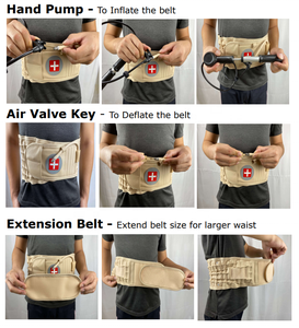 Chất lượng cao Inflatable cột sống kéo thiết bị <span class=keywords><strong>Physio</strong></span> giải nén eo Pain Relief belt eo Massager - Product Image 5