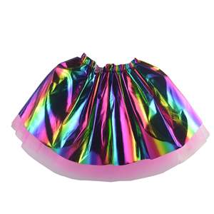 Déguisements d'halloween pour petites filles, jupe Tutu, motif licorne brillante, avec ailes et bandeau, robe de princesse, soirée féerique - Product Image 4