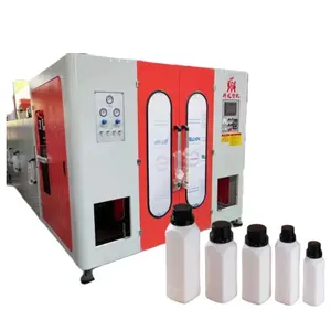 Machine semi-automatique de moulage par soufflage de bouteilles de savon liquide détergent en plastique 1l 2l 3l 5l