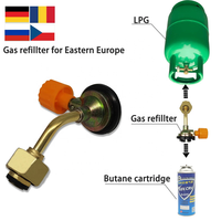 IRONDONKEY Cartouche de gaz longue pour extérieur à valve russe, réservoir de butane à connexion directe, dispositif de gonflage manuel, modèle