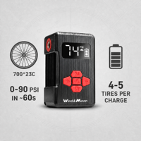 Mini Bomba Eléctrica Recargable Vlo 130PSI, Inflador de Neumáticos Inteligente Portátil para Viajes Nocturnos por Carretera