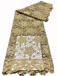 Vải Ren Nhà Máy Thêu Châu Phi Chết Vải Ren Guipure Vải Ren Khô - Product Image 5