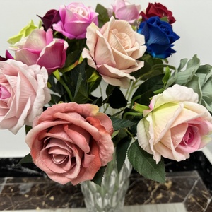 M150 <span class=keywords><strong>St</strong></span> regalo di san valentino Flores fiore artificiale materiale velluto fiori di rosa Rose di plastica fiori artificiali di seta - Product Image 3