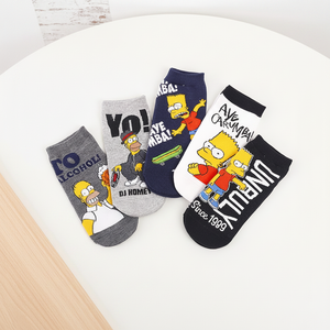 Calcetines de Algodón para Mujer y Hombre, Diseño Casual de Verano, Transpirables, con Dibujos Animados, 100% Algodón, Cómodos para Uso Diario - Product Image 4