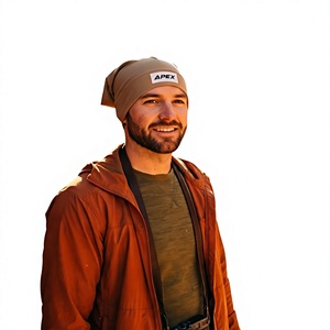 Men's Beige <b>Beanie</b> Hat Knit Cuffed Winter Cap Unisex Streetwear <b>Skull</b> Cap Custom Logo Wholesale Fashion Accessory - Product Image 5