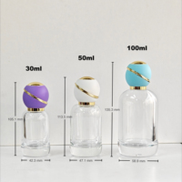 30ml 50ml 100ml Farbige Glas-Parfümflasche mit Kugelkappen