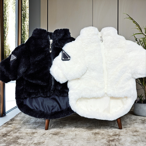 Manteaux chauds en fourrure pour animaux de compagnie en polyester imprimé et rembourrés de coton pour l'hiver et l'automne 2025, pour bouledogues français, corgis, bichons frisés, chiens de petite et moyenne taille - Product Image 2
