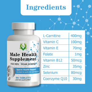 Wholesale OEM Customized Male Health <b>Supplement</b> Tablets Male <b>Supplement</b> Supports Sperm Health with L-Carnitine - Product Image 2
