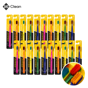 0.01mm Ultra-Fine PBT Soft Bristle Toothbrush Adult Premium Color With <b>Tongue</b> <b>Cleaner</b> For Gentle Bad Breath Care Oral Hygiene - Product Image 1