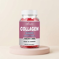 Gummies de biotine et collagène, formule personnalisée, complément végétalien pour la peau, les cheveux et les ongles
