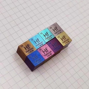Yeemeida Hf-1 <span class=keywords><strong>Cubo</strong></span> de Muestra de Elemento Metálico Hf Arcoíris de 8 <span class=keywords><strong>Colores</strong></span> 10mmx10mmx10mm 99.9% - Product Image 2