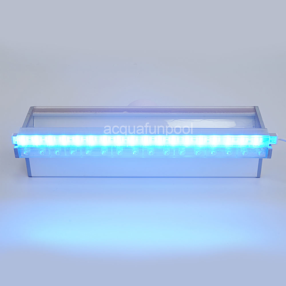 Blanc L30cm, rebord 2,5cm, sans éclairage