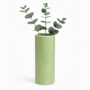 Recipiente de Cerámica para Velas, Color Verde Celadón Glaseado, Reutilizable, para Difusor de Aromas, Maceta, Decoración de Interiores para Hogar y Oficina - Product Image 2