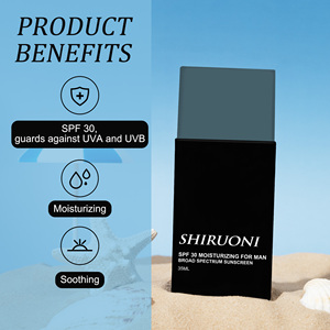 Etiqueta privada Orgánico Natural Ligero No graso SPF 30 Crema de protección <span class=keywords><strong>solar</strong></span> hidratante <span class=keywords><strong>para</strong></span> <span class=keywords><strong>piel</strong></span> <span class=keywords><strong>grasa</strong></span> Hombres Protección <span class=keywords><strong>solar</strong></span> - Product Image 5