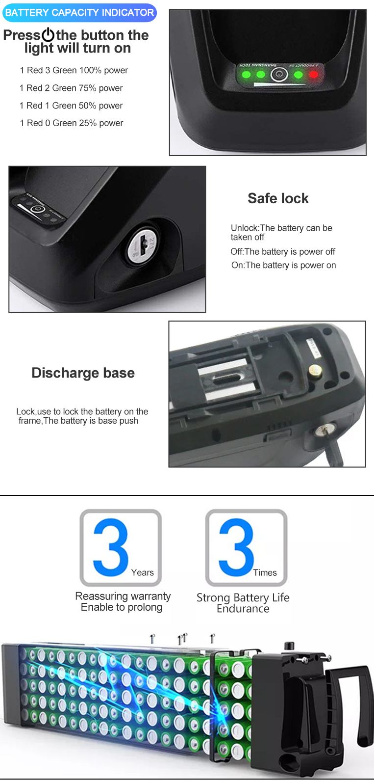 OEM ODM LiFePO4 lithium battery pack NMC NCM Customized Electric Sc ooter battery Rechargeable battery For Motorcycle