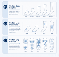 Chaussettes antidérapantes personnalisées avec logo pour femmes, chaussettes de Pilates en coton tricoté, chaussettes de yoga antidérapantes avec points, chaussettes de Pilates respirantes pour toutes les saisons