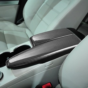Cubierta para reposabrazos de consola central de Mercedes-Benz, pegatina decorativa estilo fibra de carbono para W204 W212 GLK300 - Product Image 3
