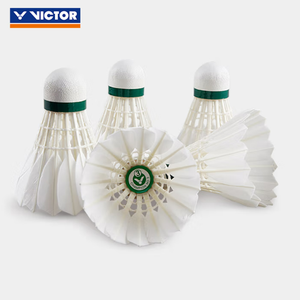 VICTOR CHAMPION NO.3 - Volantes <span class=keywords><strong>de</strong></span> Bádminton <span class=keywords><strong>de</strong></span> Plumas <span class=keywords><strong>de</strong></span> Pato Premium, Grado A, Vuelo Estable, Duraderos, para Entrenamiento y Competición - Product Image 3
