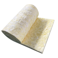 Rollo de Lana de Vidrio con Conductividad Térmica Estándar ASTM C518 de 0.033, R15, 3.5 Pulgadas de Grosor, Rollo de Lana de Vidrio de Alta Calidad para Aislamiento Térmico