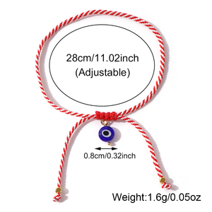 Braccialetti Artivelle da donna in stile greco, multicolore rosso e bianco, con perline Martis, serie primaverile, gioielli alla moda bohémien, amicizia - Product Image 5
