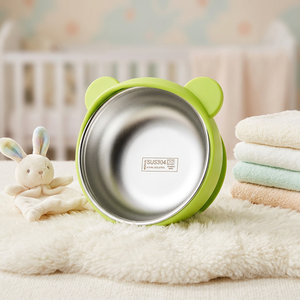 Platos de Silicona para Niños al por Mayor, Diseño de Oso OEM/ODM, Aptos para Alimentos y Resistentes a Caídas con Base de Succión, Plato de Destete para Bebés - Product Image 1