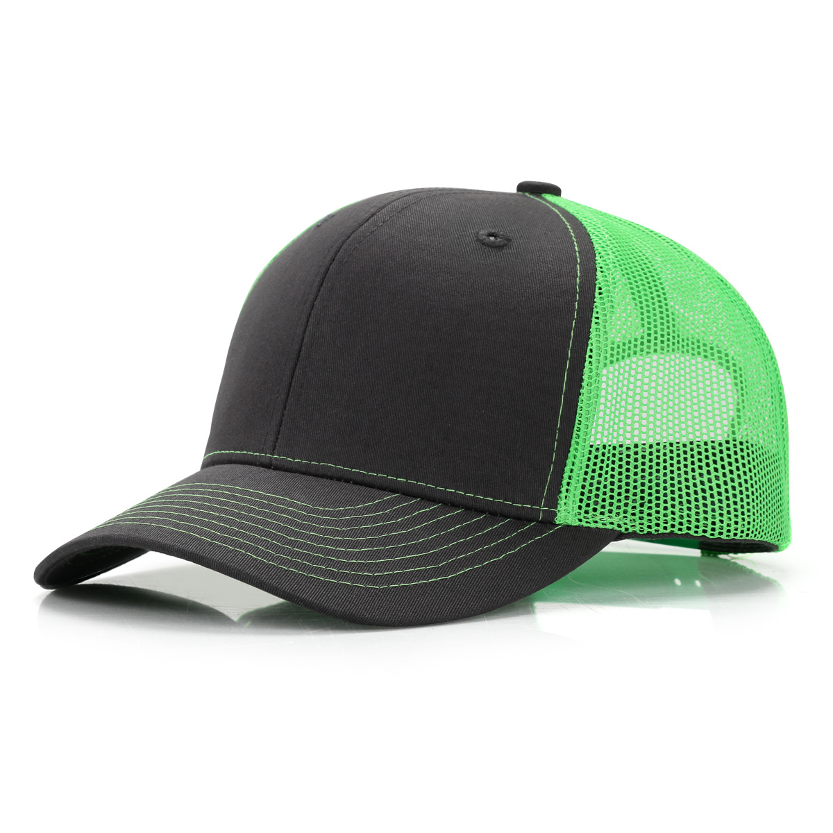 Filet gris foncé-vert fluo
