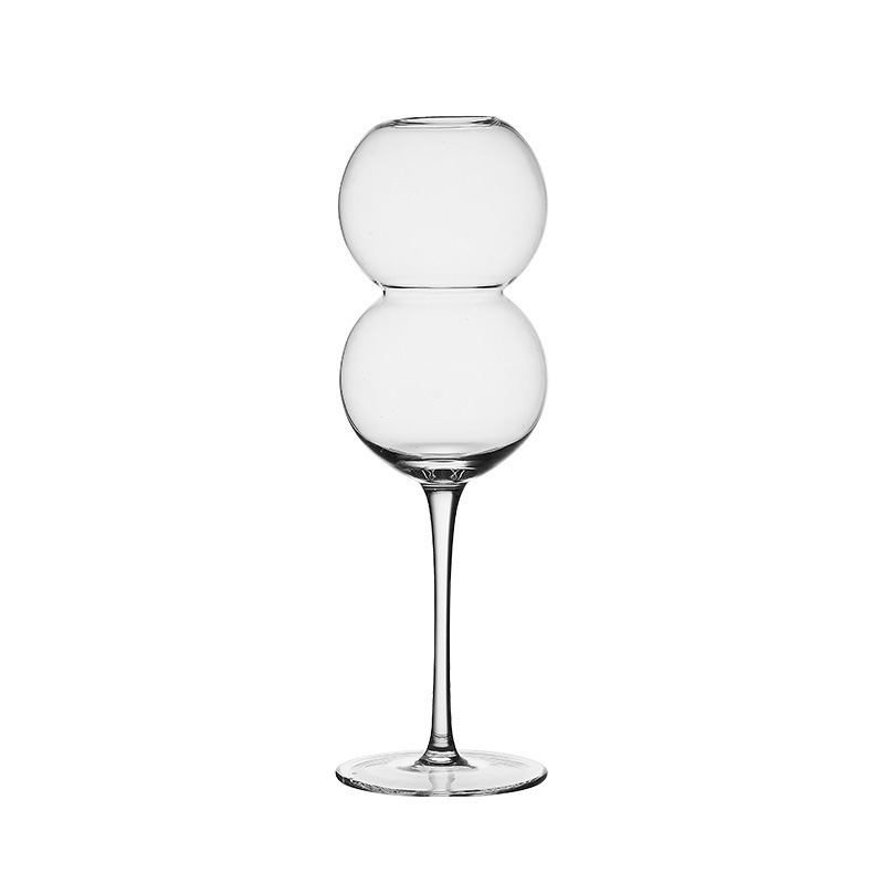 Transparent glass cup