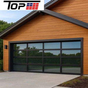 Porte <span class=keywords><strong>de</strong></span> <span class=keywords><strong>garage</strong></span> à double vitrage 16x7 avec <span class=keywords><strong>deux</strong></span> ouvre-<span class=keywords><strong>portes</strong></span> <span class=keywords><strong>de</strong></span> <span class=keywords><strong>garage</strong></span> et porte piétonne - Ensemble complet - Product Image 1