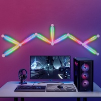 Lumières de jeu décoratives intelligentes, LED hexagonales DIY, lumière RGB, lumière intelligente pour la maison