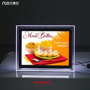 Bảng Đứng Acrylic Crystal Nhà Hàng Hộp Đèn LED Menu Bảng Hiệu Lightbox - Product Image 4