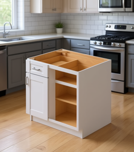 Mobile Base da Cucina Sunique 36 Pollici Design Moderno con 1 Cassetto e Ripiani Aperti per Stoccaggio Contemporaneo in Cucina - Product Image 2