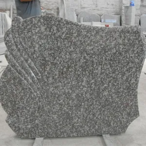 G664 Pink Granite Funeral Tombstone Headstone for Cemetery Customized Monument Factory Price