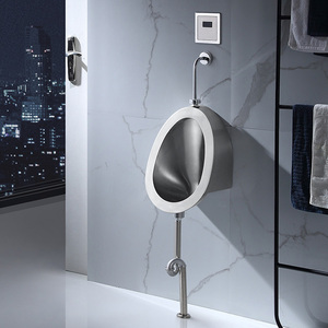 <span class=keywords><strong>Urinoir</strong></span> mural ovale sans eau en acier inoxydable SUS304 populaire pour hommes, toilettes à capteur - Product Image 5