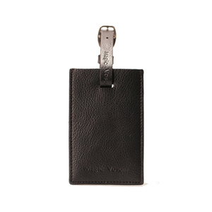 Original Noir En Cuir Véritable Personnalisé <span class=keywords><strong>Étiquette</strong></span> de <span class=keywords><strong>Bagage</strong></span> Pour Cadeau De Mariage - Product Image 3