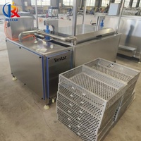 Machine de pasteurisation à bain-marie de type levage hydraulique pour sacs/bouteilles en verre/stérilisation des aliments en conserve