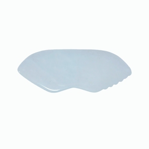 Planche Gua Sha en jade blanc en forme de lèvres, outil de massage dentaire et de spa - Product Image 2