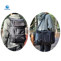 Sac à dos professionnel 2-en-1 en polyester imperméable, grande capacité, multi-compartiments, avec coussin d'air, ceinture de maintien – Vente chaude