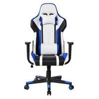 Chaise de jeu réglable inclinable ergonomique blanche de haute qualité en cuir grande chaise de course e-sports