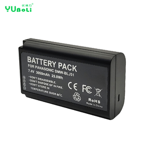 Batterie d'appareil photo Li-ion de remplacement DMW-BLJ31 7.4V 3050mAh 23.0Wh pour appareil photo hybride plein format <span class=keywords><strong>Panasonic</strong></span> Lumix S1 S1R <span class=keywords><strong>S1H</strong></span> - Product Image 4