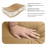 Coussin gonflable imperméable LLOYDBERG pour le camping en plein air, matelas de couchage auto-gonflant à haute élasticité et épaissi
