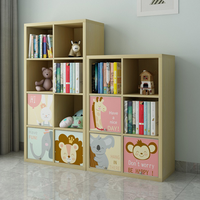 Haute qualité dessin animé maison organisateur pliable boîte de rangement enfants toile tissu