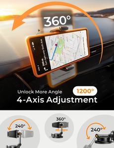 Support de téléphone LISEN populaire, réglable à 360°, avec verrouillage automatique et ventouse puissante pour tableau de bord de SUV et camionnette - Product Image 4