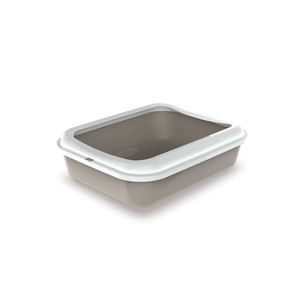 Bac à litière pour chat en plastique facile à nettoyer de fabrication italienne de qualité supérieure et outils - Product Image 1