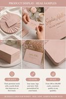 Cartes de visite noires personnalisées avec photo pleine page et texte en police serif pour les ensembles de cartes de marques de cosmétiques et de beauté